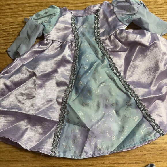 Bitty Baby Purple & Blue Princess Doll Dress With Silver Trim & Matching Drawstr - Picture 5 of 10
